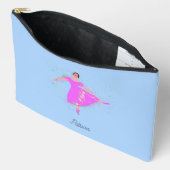 Pochette À Accessoires Robe rose Prima Ballerina Danseuse Personnalisée (Ouvrir)