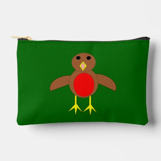 Pochette À Accessoires Robin de Noël (Recto)