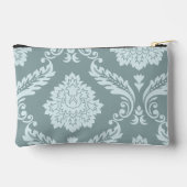 Pochette À Accessoires Rococo Damask Art I Duck Egg Blue+Teal (Verso)