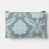 Pochette À Accessoires Rococo Damask Art I Duck Egg Blue+Teal (Recto)