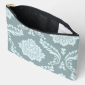 Pochette À Accessoires Rococo Damask Art I Duck Egg Blue+Teal (Ouvrir)