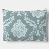 Pochette À Accessoires Rococo Damask Art I Duck Egg Blue+Teal (Verso)