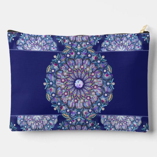 Pochette À Accessoires Rosace bleue (Verso)