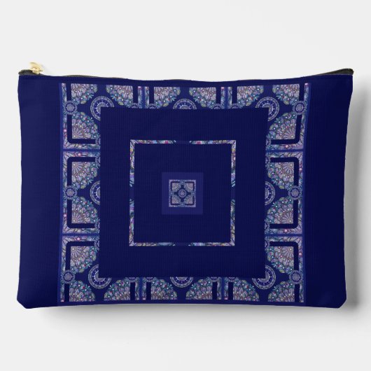 Pochette À Accessoires Rosace bleue (Recto)