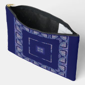 Pochette À Accessoires Rosace bleue (Ouvrir)