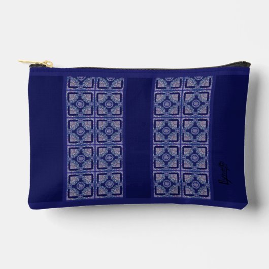 Pochette À Accessoires Rosace bleue (Recto)