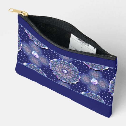 Pochette À Accessoires Rosace bleue (Ouvrir)