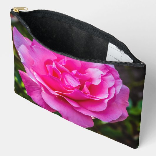 Pochette À Accessoires Rose délicate. (Ouvrir)