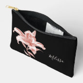 Pochette À Accessoires Rose Gold Lily Black | Your Name (Ouvrir)
