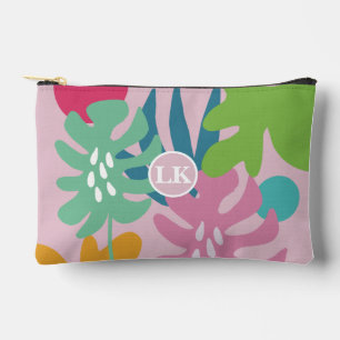 Pochette À Accessoires Rose moderne floral tropical nature girly boho