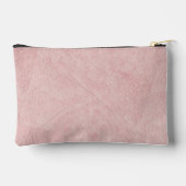 Pochette À Accessoires Rose Pâle Uni Texturé (Verso)