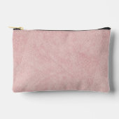 Pochette À Accessoires Rose Pâle Uni Texturé (Recto)