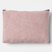Pochette À Accessoires Rose Pâle Uni Texturé (Recto)