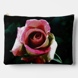 Pochette À Accessoires Rose rouge peinte à l'huile