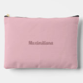 Pochette À Accessoires Rose - Solide Grand Accessoire Pouch (Recto)