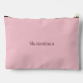Pochette À Accessoires Rose - Solide Grand Accessoire Pouch (Verso)