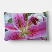 Pochette À Accessoires Rose Stargazer Lily Floral (Verso)