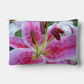 Pochette À Accessoires Rose Stargazer Lily Floral (Recto)