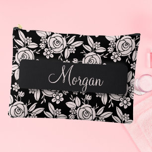 Pochette À Accessoires Roses délicates personnalisées