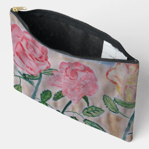 Pochette À Accessoires Roses d'été Abstraits