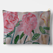 Pochette À Accessoires Roses d'été Abstraits (Verso)