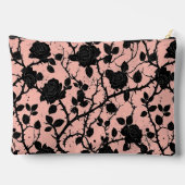 Pochette À Accessoires Roses du cimetière gothique rose et noir (Verso)
