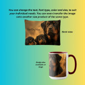 Pochette À Accessoires Rottweiler et chiots, Best Dog Mom