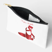 Pochette À Accessoires Rouby Red Ballet Chaussures avec nom Danse (Ouvrir)