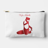 Pochette À Accessoires Rouby Red Ballet Chaussures avec nom Danse (Recto)