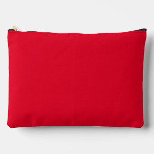 Pochette À Accessoires Rouge Cadmium Couleur Uni