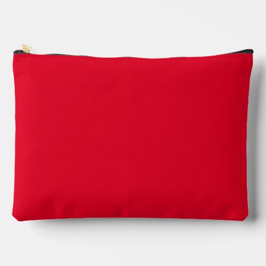 Pochette À Accessoires Rouge Cadmium Couleur Uni (Recto)