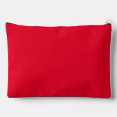 Pochette À Accessoires Rouge Cadmium Couleur Uni (Verso)