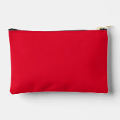 Pochette À Accessoires Rouge Cadmium Couleur Uni (Verso)