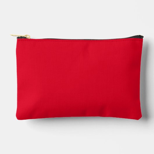 Pochette À Accessoires Rouge Cadmium Couleur Uni (Recto)