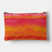 Pochette À Accessoires Rouge rose jaune Abstrait (Verso)