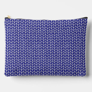 Pochette À Accessoires ROYAL BLUE KNIT Grand Accessoire Pouch