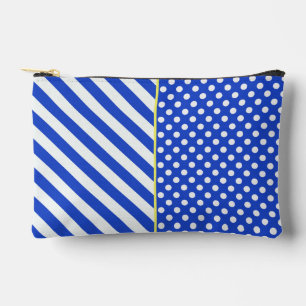 Pochette À Accessoires Royal Blue Pois and Stripes par ShirleyTaylor