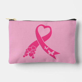 Pochette À Accessoires Ruban Rose de Sensibilisation au Cancer du Sein