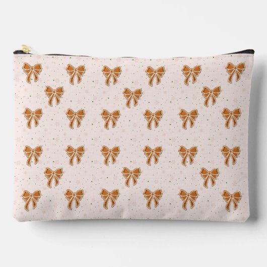 Pochette À Accessoires Rubans de biscuits de Noël (Recto)