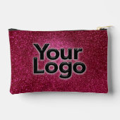 Pochette À Accessoires Ruby Red Metallic Sparkly Parties scintillant Luxe (Verso)