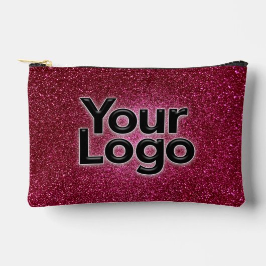 Pochette À Accessoires Ruby Red Metallic Sparkly Parties scintillant Luxe (Recto)