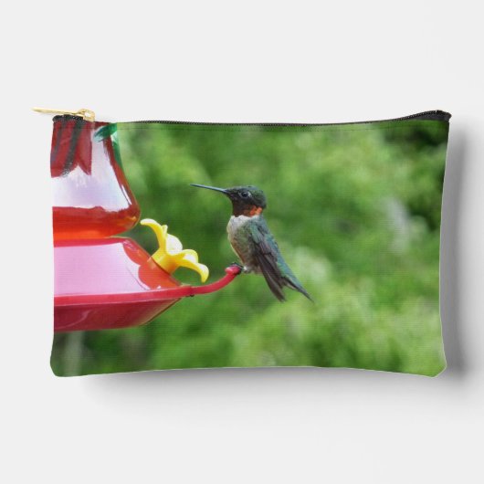 Pochette À Accessoires Ruby-Throated Hummingbird Bird Photography (Recto)