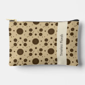 Pochette À Accessoires Sable floral micro marron foncé (Recto)
