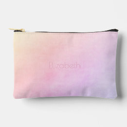 Pochette À Accessoires Sacrament Pêche à Ombré Violet avec Nom