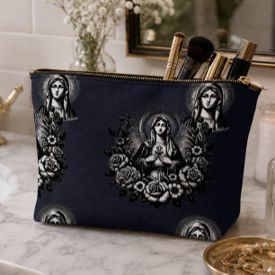 Pochette À Accessoires Sacré Marie Catholique Chrétien Rich Navy Profond