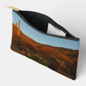 Pochette À Accessoires Saguaro Sunset I Arizona Désert Paysage (Ouvrir)
