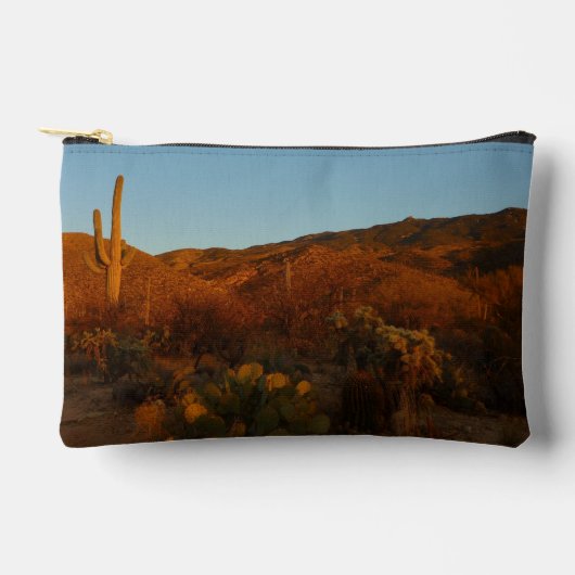 Pochette À Accessoires Saguaro Sunset I Arizona Désert Paysage (Recto)