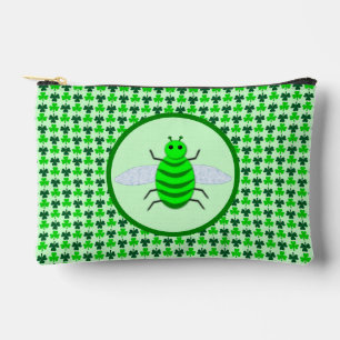 Pochette À Accessoires Saint Patricks Day Bee et Shamrocks