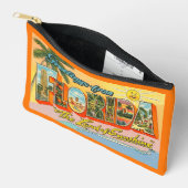 Pochette À Accessoires Salutations vintages de Floride (Ouvrir)