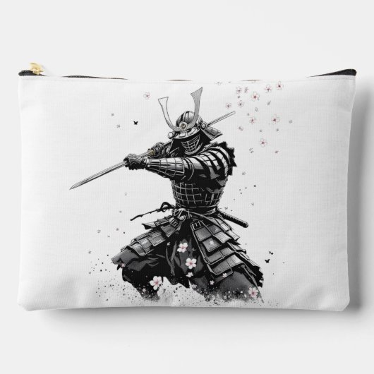 Pochette À Accessoires Samurai Warrior in Action Japanese Art Ceramic  (Recto)